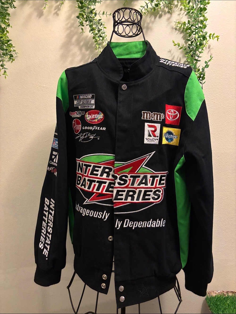Interstate Batteries Racing Jacket - Black & Green